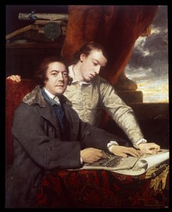 建築家のジェームズペイン、息子のジェームズ、1764年 作： Joshua Reynolds